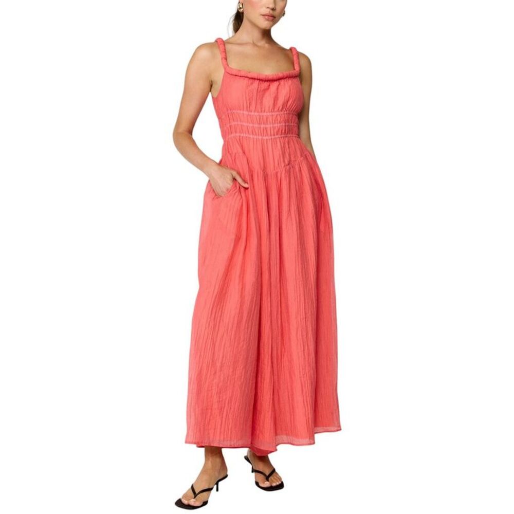 Line & Dot Womens  Delmare Jumpsuit, Coral
